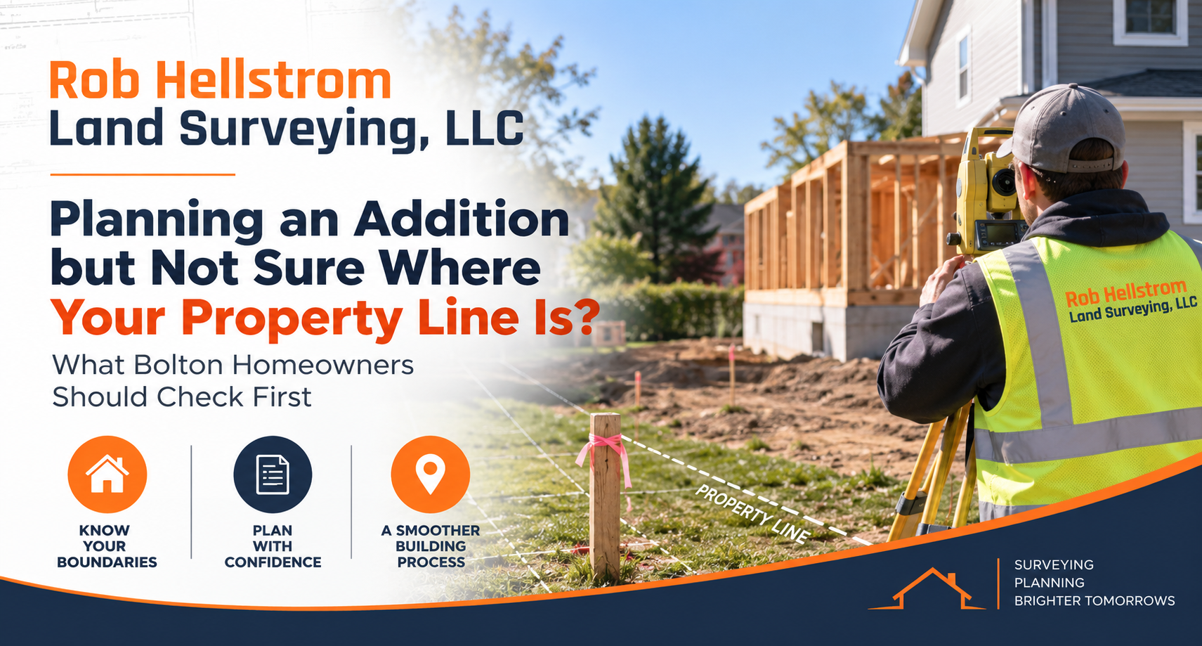 Property line home addition Bolton CT